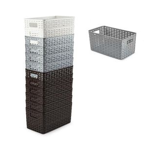 Cesta rattan n1 5l 28x15 cm surtida