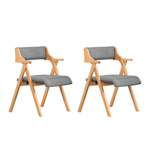 Sobuy silla plegable estructura en x gris