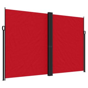 vidaXL toldo lateral retráctil rojo 220x1200 cm