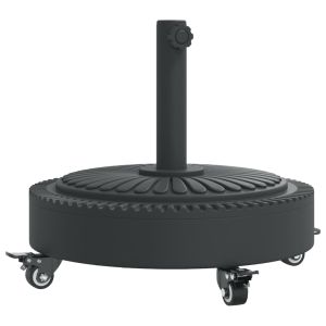 vidaXL base sombrilla redonda ruedas para mástiles ø38 / 48 mm 27 kg