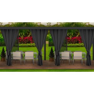 Cortinas para exterior terraza cortinas para balcones 4x155x220cm antracita