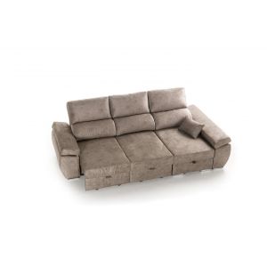 Sofá chaiselongue reversible índico vison izquierda