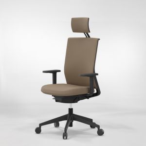 Actiu stay silla de oficina chocolate dream - con cabezal