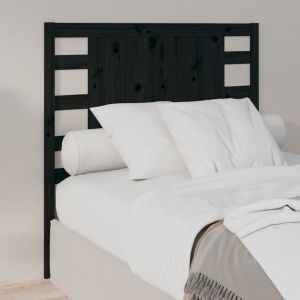 Cabecero madera maciza de pino negro 81x4x100 cm