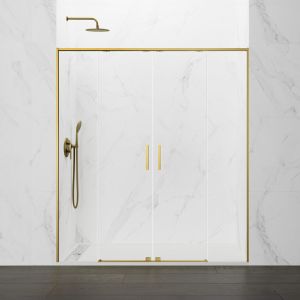 Mampara twenty spazio 2f+2c - 190 cm - transparente oro