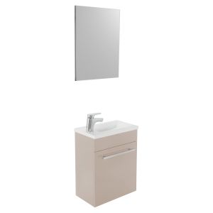 Ondee - nino lavamanos con espejo -  44cm - topo - lacado