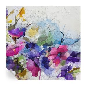 Murales autoadhesivos flores abstractas 250x250 tulup