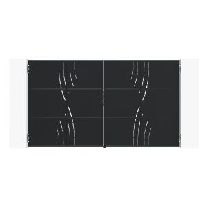 Puerta nali veleta acero 3m alt.140cm + 2 postes carmo