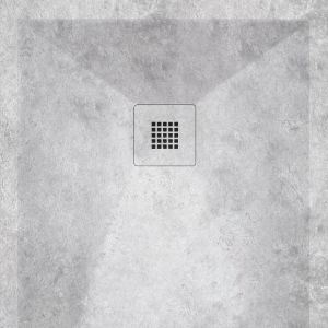 Plato de ducha resina dekor cemento  70x80 cm