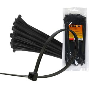 Brida nylon orework negra 4,6x180 100ud