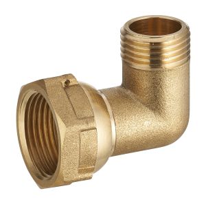 Codo macho 1/2 hembra tuerca giratoria 3/4 para colector quick fontanería