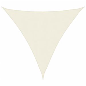 Toldo de vela triangular tela oxford color crema 5x5x5 m