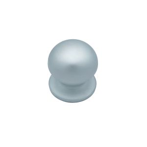 Pomo fijo de puerta, lote de 6, d: 70 mm, en aluminio, fijación rápida