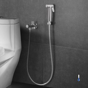 Kibath grifo wc higiene íntima 1 agua cromo fabricado en latón