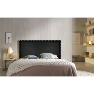 Cabecero lirio polipiel negro 160