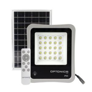 Proyector solar LED 8w ip65 (panel solar + mando a distancia incl
