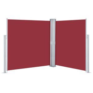 vidaXL toldo lateral retráctil rojo 160x600 cm