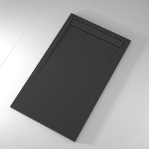 Plato de ducha pizarra clever antracita  80x210 cm rejilla color