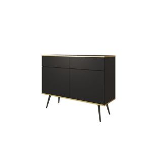 Cómoda moderna - 107 x 85 x 39 cm - negro