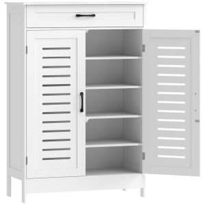 Mueble zapatero 78x37x115.8 cm mdf color blanco Homcom