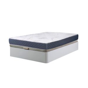 Cama canape abatible atenas blanco 105x190 cm + colchon viscoelastico de