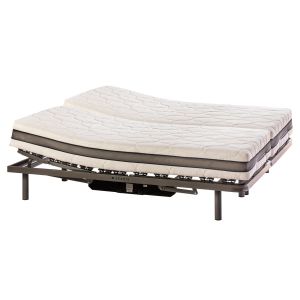 Cama articulada de matrimonio con colchón hapi-mando c-160cmx190cm