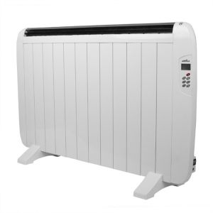 Emisor térmico 1800w aluminio blanco remoto lcd temporizador mural/portátil