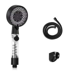 Nettlife rociador de ducha negro 26x9
