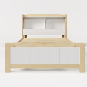 Cama individual,espacio de almacenamiento, 90 x 200 cm