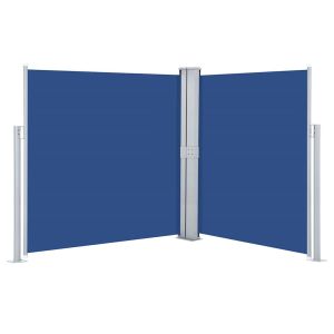 vidaXL toldo lateral retráctil azul 160x600 cm