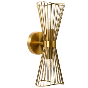Lámpara de pared parada metal dorado