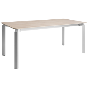 Mesa de jardín feletto 180 cm 90 cm piedra efecto travertino