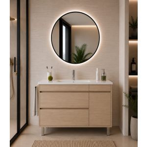 Mueble de baño con lavabo caprera sin espejo 60x45 cm estepa