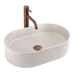Rea lavabo sobre encimera vanda sandy, 49x31x13 cm