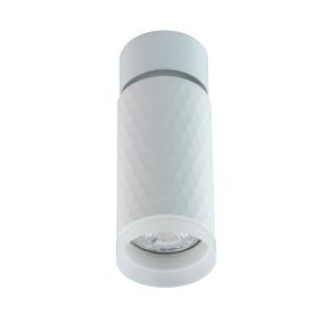 Aplique cilindro superficie orientable gu10 diamond ​blanco(dlsgu10-b)
