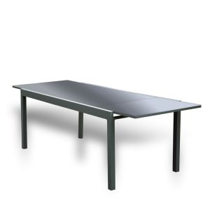 Mesa de jardín extensible sol de cristal - 180/240 x 90 cm