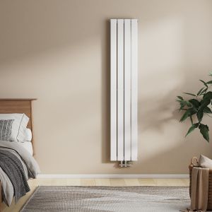 Emke radiador vertical plano monocapa de acero, blanco 160x30