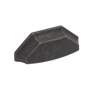 Tirador para mueble en zamac 832 dist entre ejes 64 hierro negro lote de 6