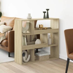Librerías madera roble sonoma 100x33x94,5 cm