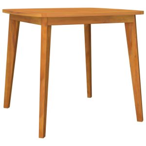 vidaXL mesa de jardín madera maciza de acacia 85x85x75 cm