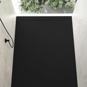 Plato de ducha resina cover negro  70x130cm