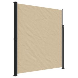 vidaXL toldo lateral retráctil beige 220x500 cm