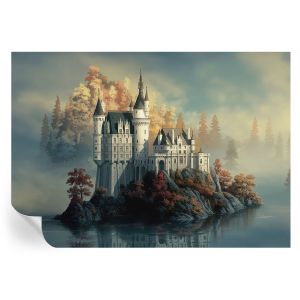 Murales autoadhesivos castillo de cuento de hadas 208x146 tulup
