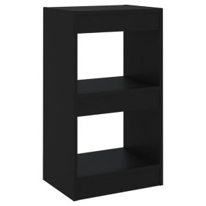 vidaXL estantería de libros/divisor de espacios negro 40x30x72 cm