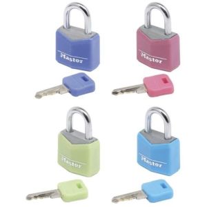 Candados pequeños - master lock - 9120eurqcolnop - llaves comunes - paquete