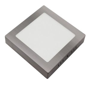 Downlight superficie gabro 18w 3000k-4000k-6500k niquel 1620lm 3,5x22x22 cm