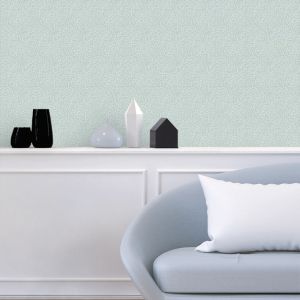 Papel pintado texturizado tnt motivo erizo menta
