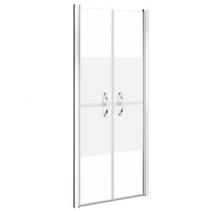 vidaXL puerta de ducha esg medio esmerilado 76x190 cm