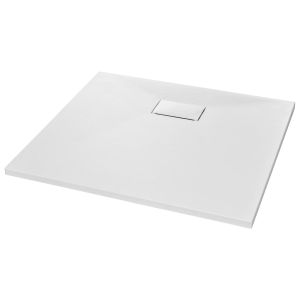 vidaXL plato de ducha smc blanco 90x80 cm