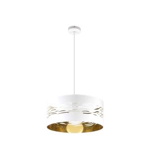 Fab 157794075 | coLGante niebla 1xE27 blanco/blanco-oro regx40x40 cm